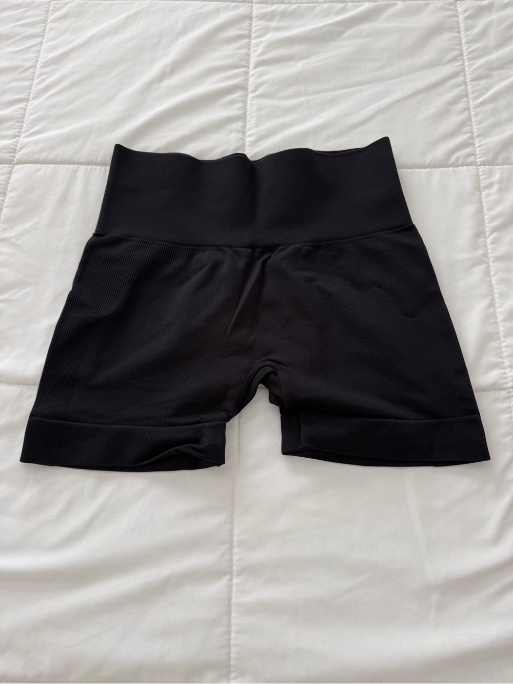 SET Active Black High-Rise Seamless Bike Shorts